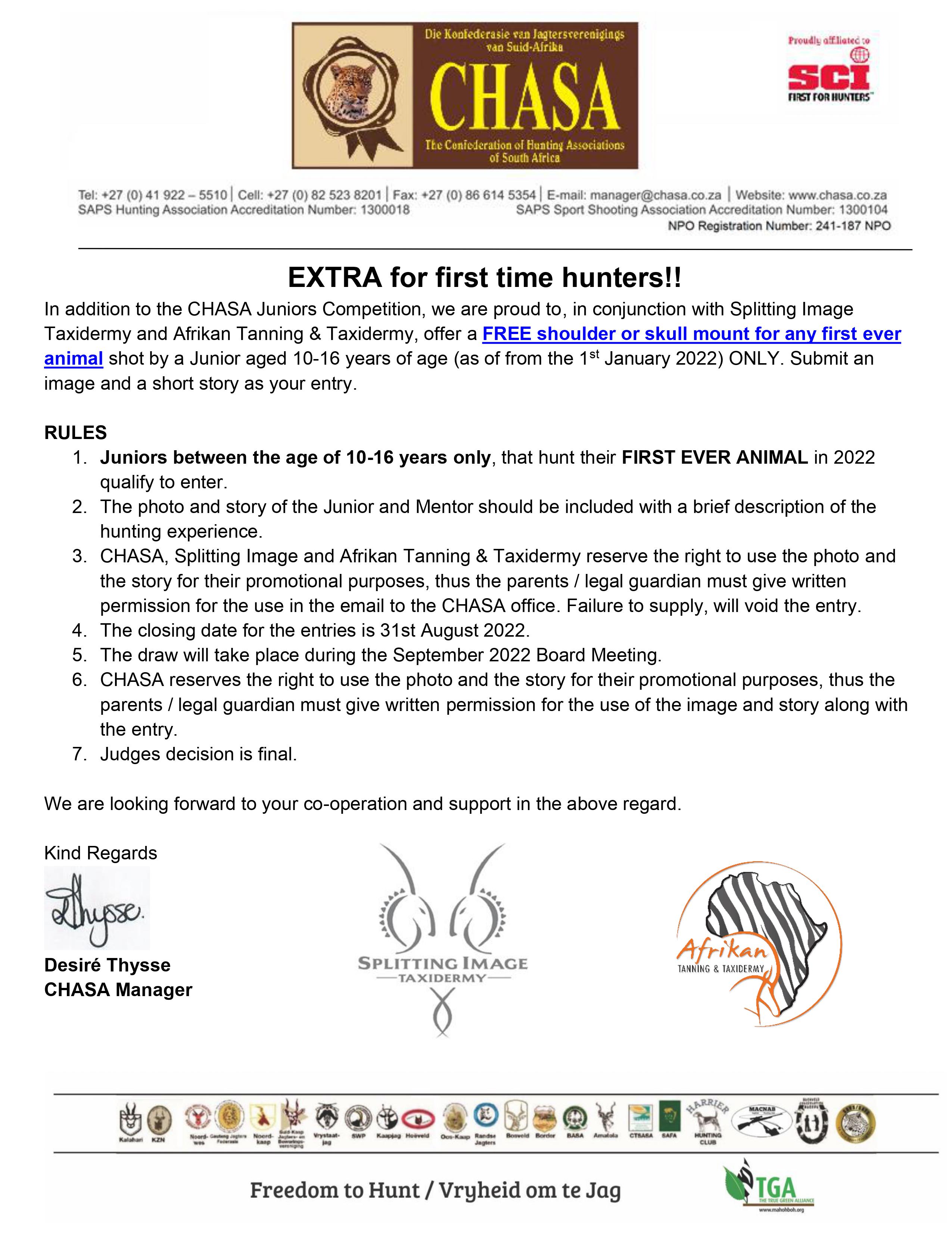 2022 Junior Hunter - Mentor Hunting Competition